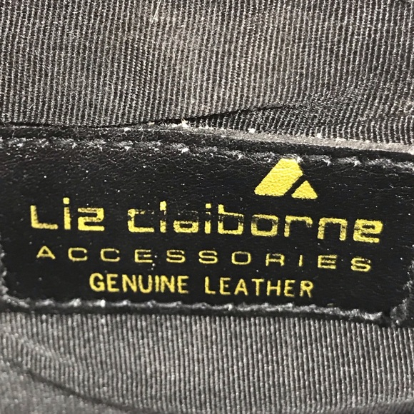 Vintage Liz Claiborne Accessories Tan Leather Crossbody Bag - Picture 11 of 12